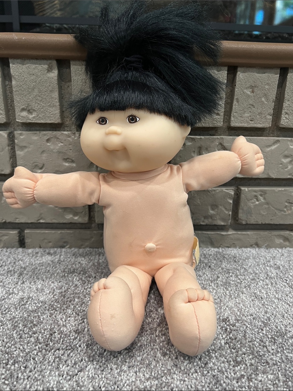Mattel 1995 Cabbage Patch Talking & Moving Asian Doll with Black Hair - Works